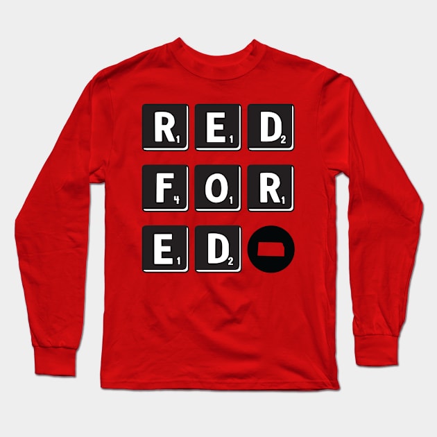 Red for Ed Kansas teacher Long Sleeve T-Shirt by LisaLiza